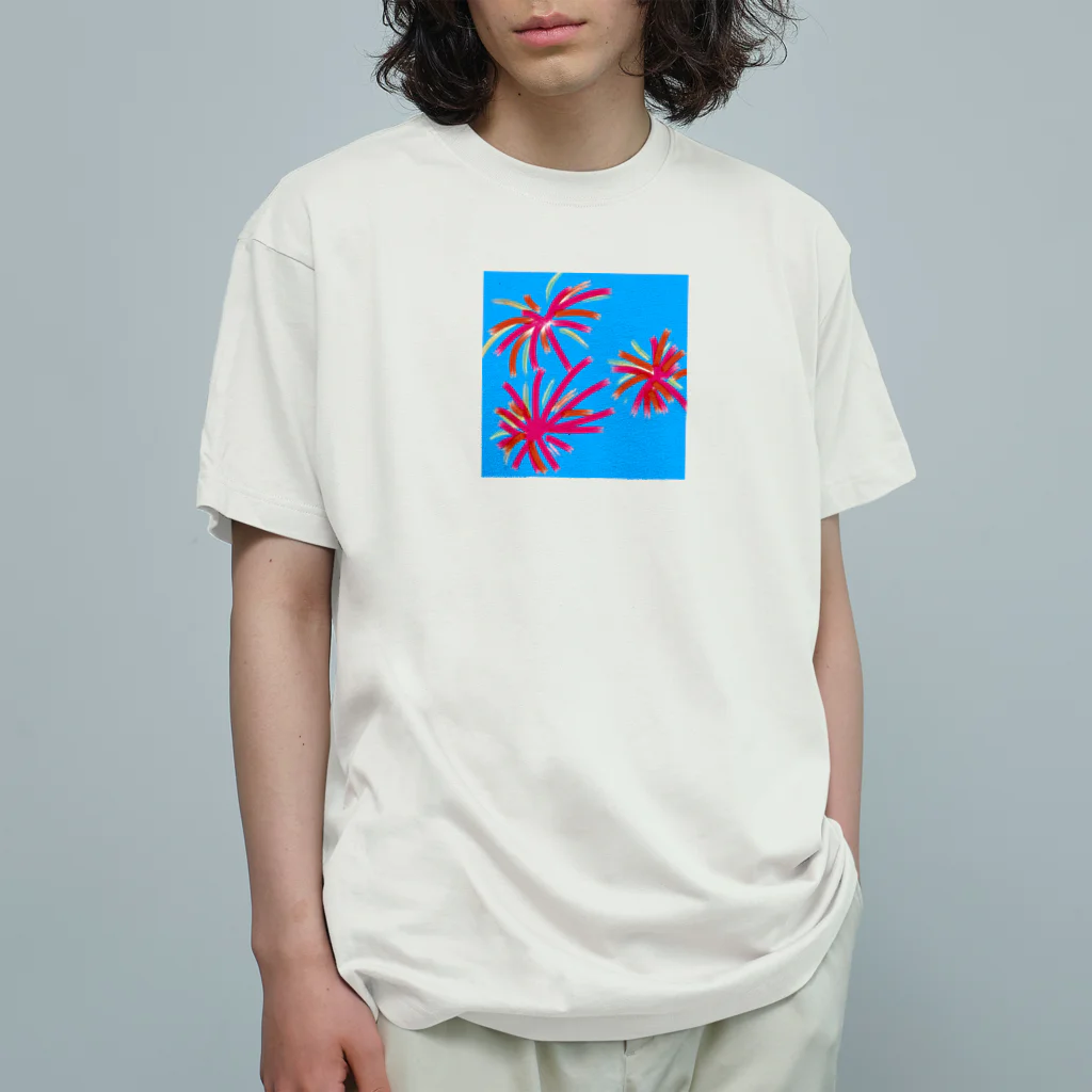 ミティミティーの大輪の花 オーガニックコットンTシャツ