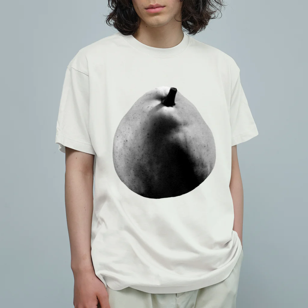 ハヤシ屋の洋梨好き-monochrome  Organic Cotton T-Shirt