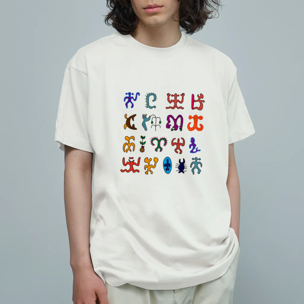 puikkoのロンゴロンゴ2（彩色） オーガニックコットンTシャツ