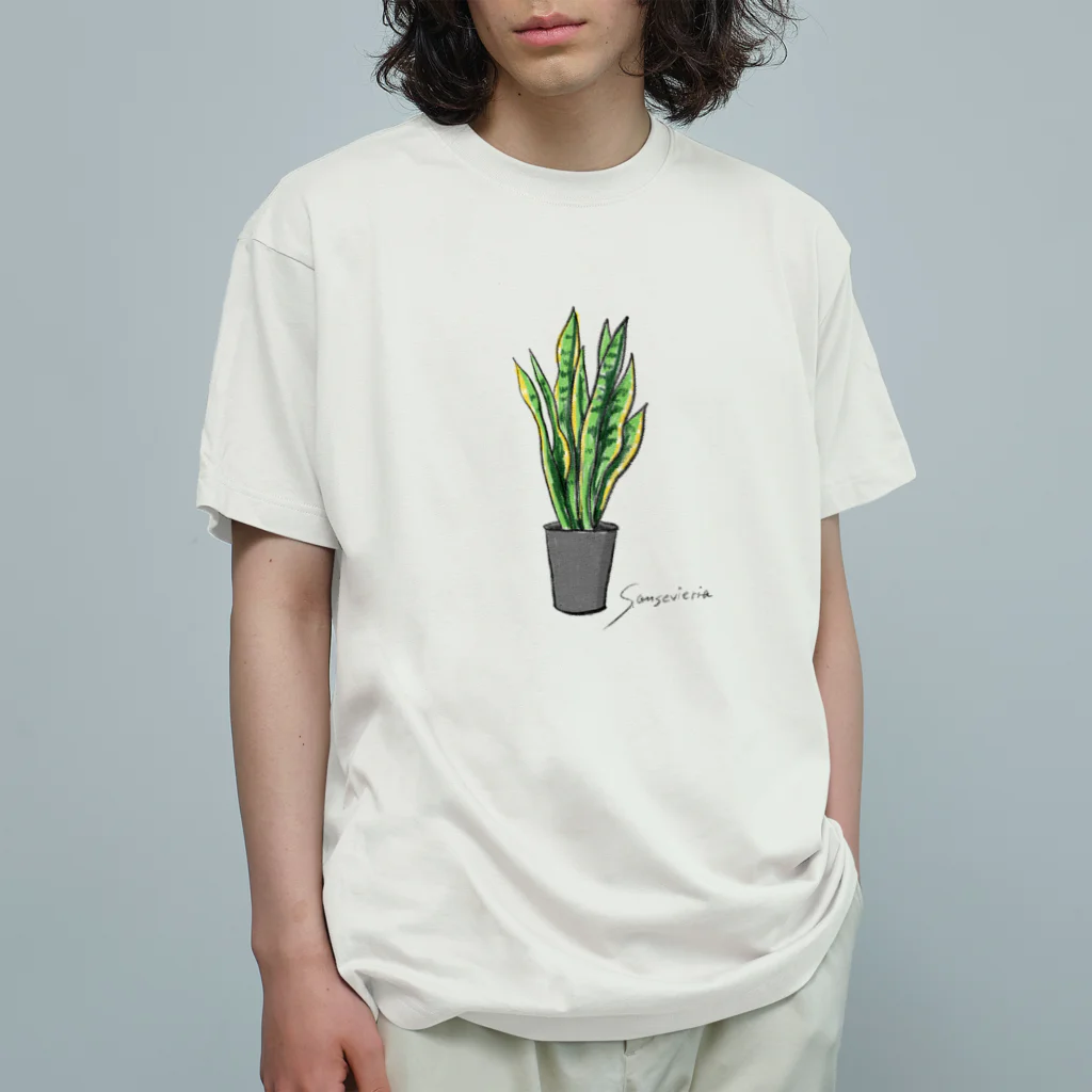 Narcissusのサンスベリア オーガニックコットンTシャツ