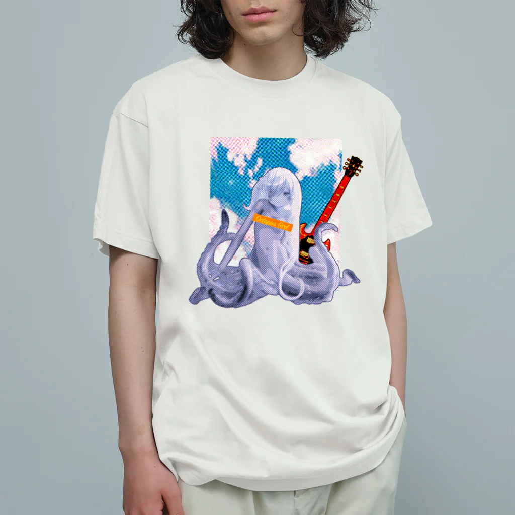 やまびこやまのロックタコ少女(B02)002  Organic Cotton T-Shirt