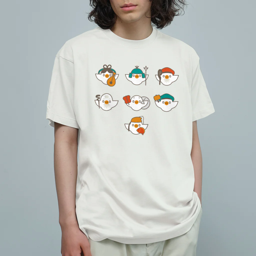 (\( ⁰⊖⁰)/) esaのｼﾁﾌｸﾄﾞﾘ オーガニックコットンTシャツ