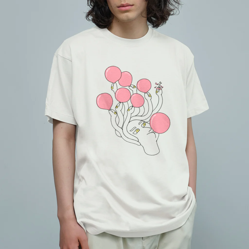 YO UEDAのBubble gum オーガニックコットンTシャツ