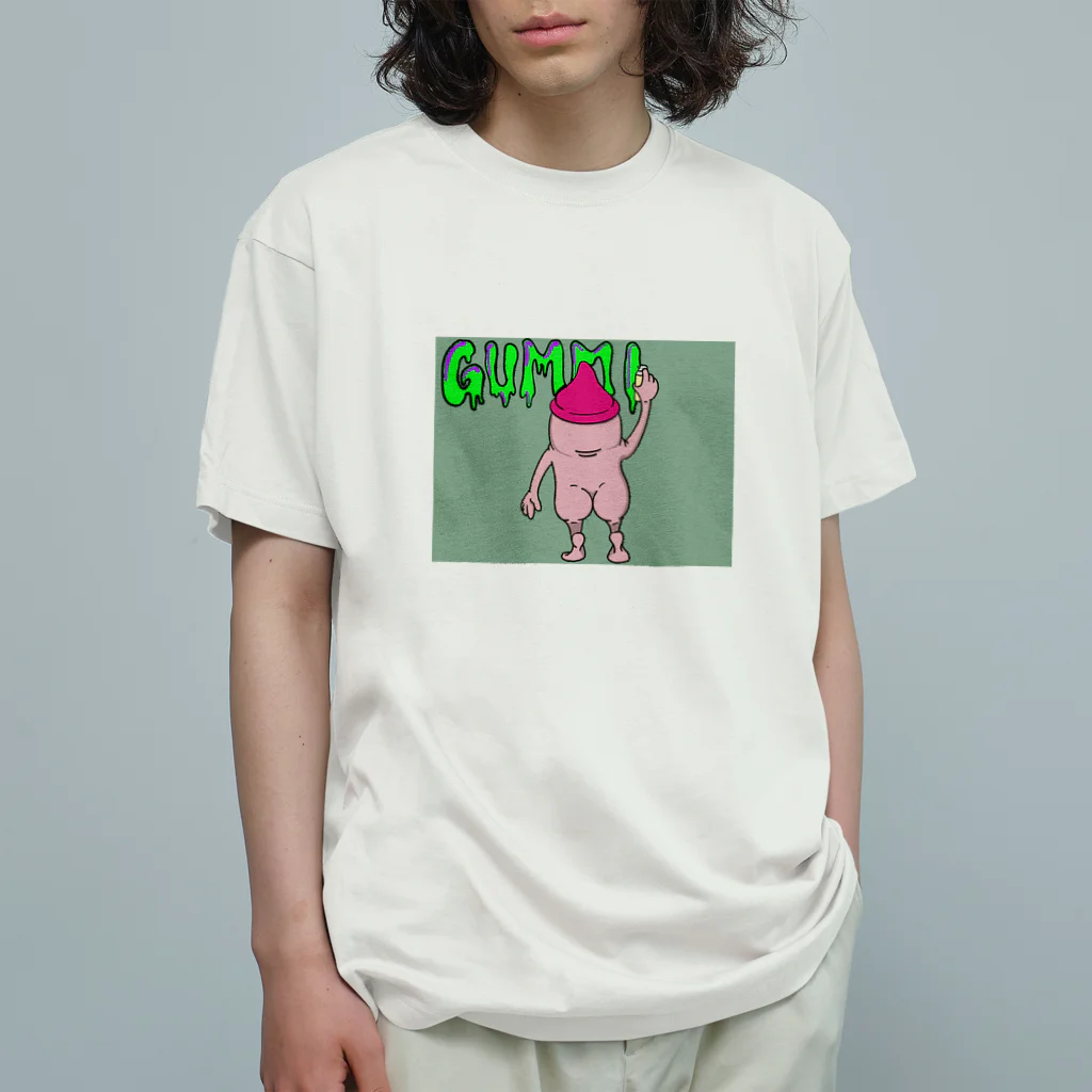 poppyのGUMMI MAND スプレー オーガニックコットンTシャツ