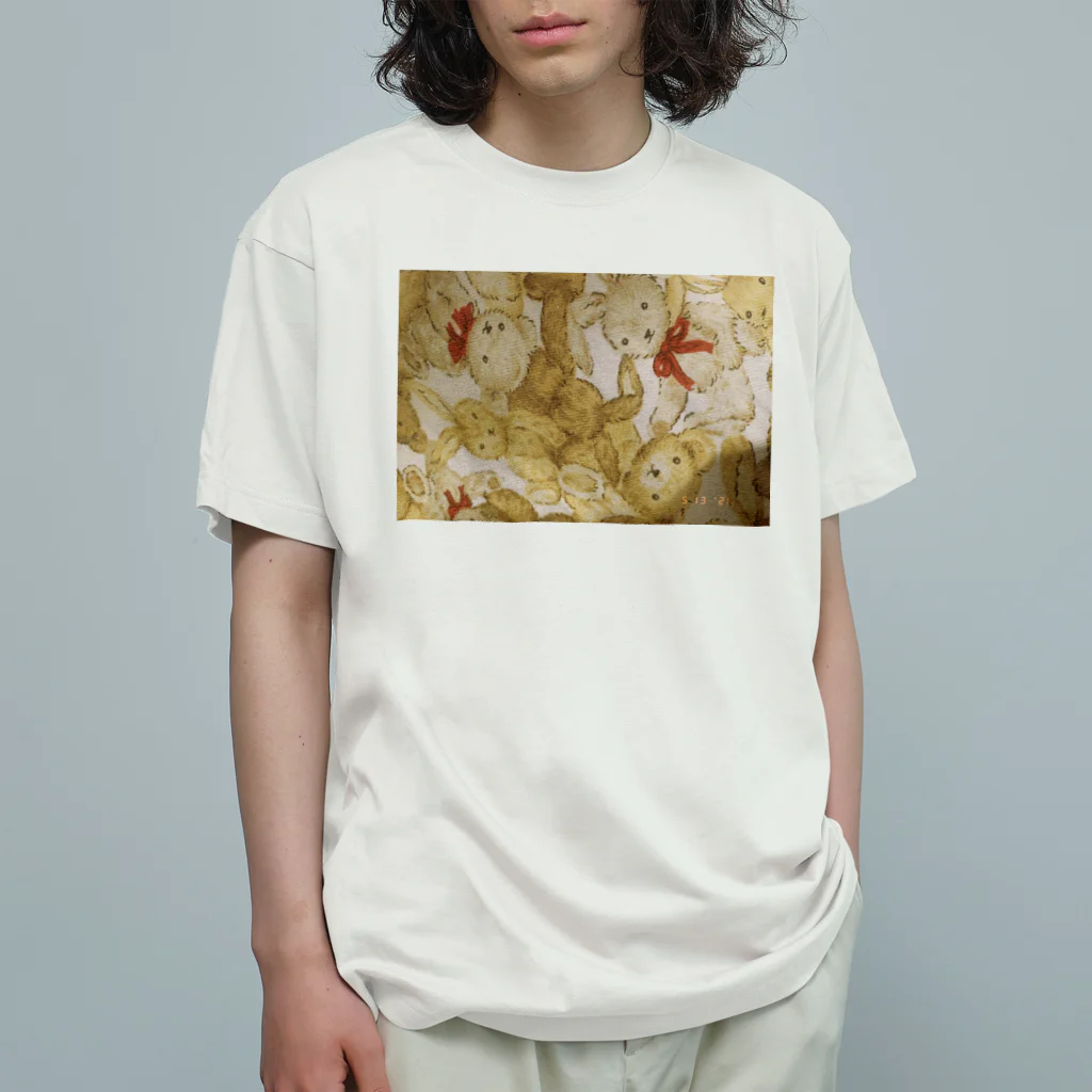 723のくまさんうさぎさん Organic Cotton T-Shirt