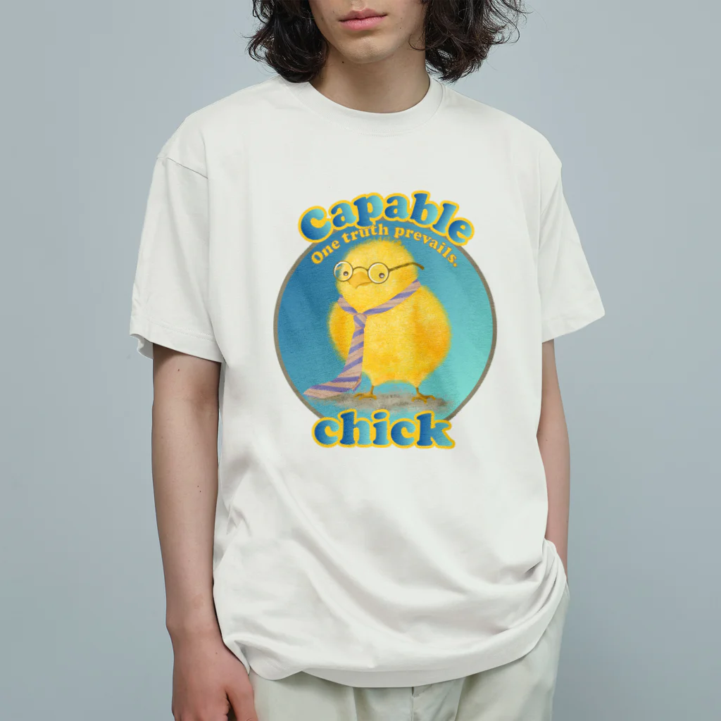 yuccoloの有能なヒヨコ オーガニックコットンTシャツ