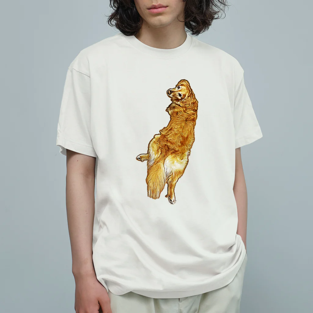 flatcoatedretrieverのgolden retriever Organic Cotton T-Shirt