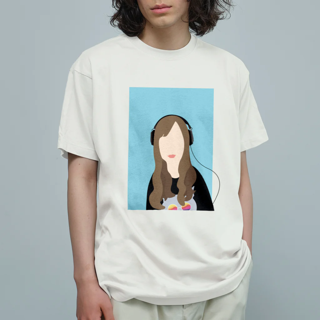 首さんのライバーンタ BLUE オーガニックコットンTシャツ