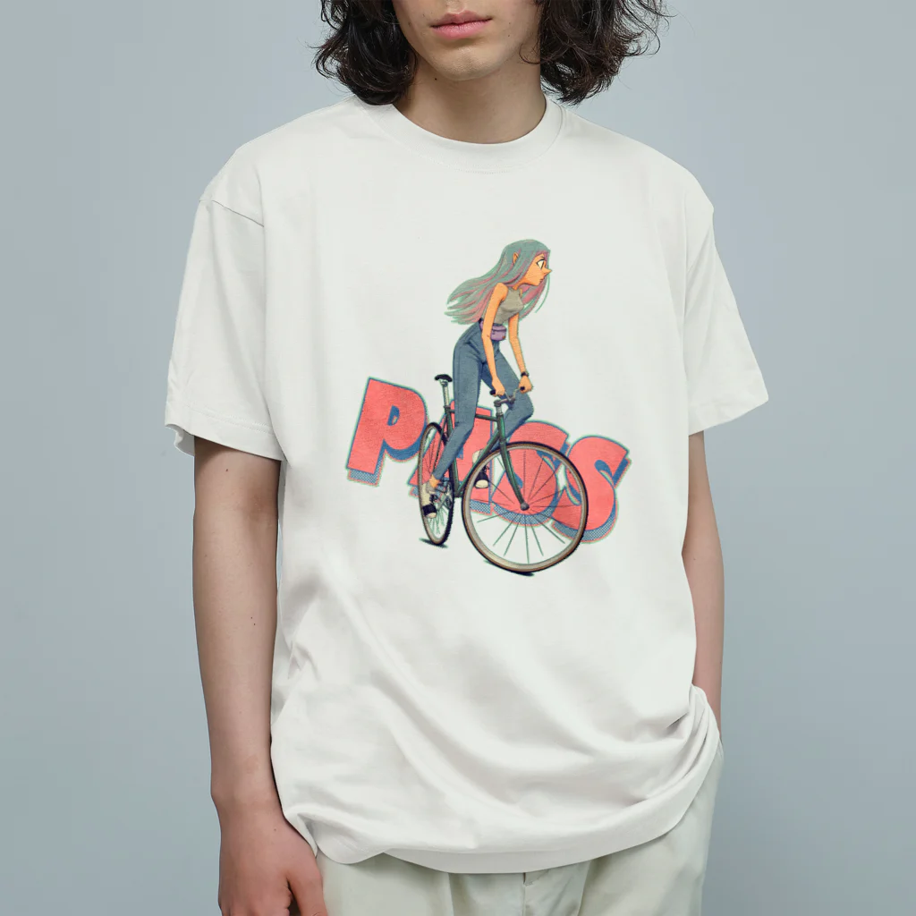 nidan-illustrationの"PASS" オーガニックコットンTシャツ