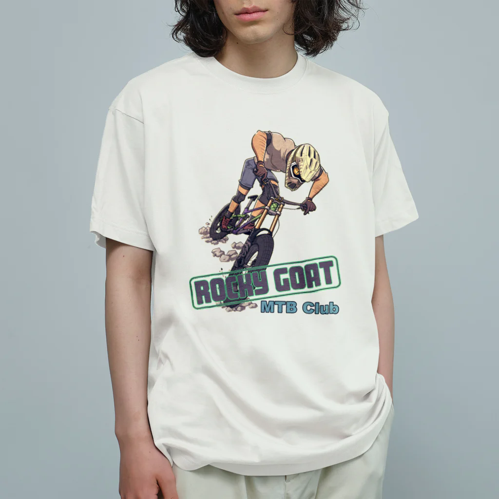 nidan-illustrationの"ROCKY GOAT" Organic Cotton T-Shirt