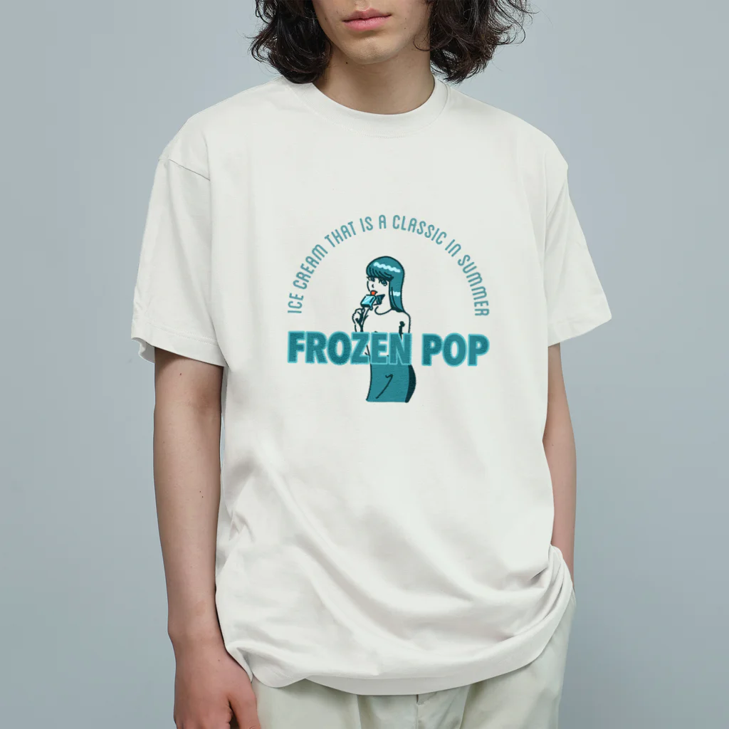 KAN颯士ZAKIのfrozen pop Organic Cotton T-Shirt