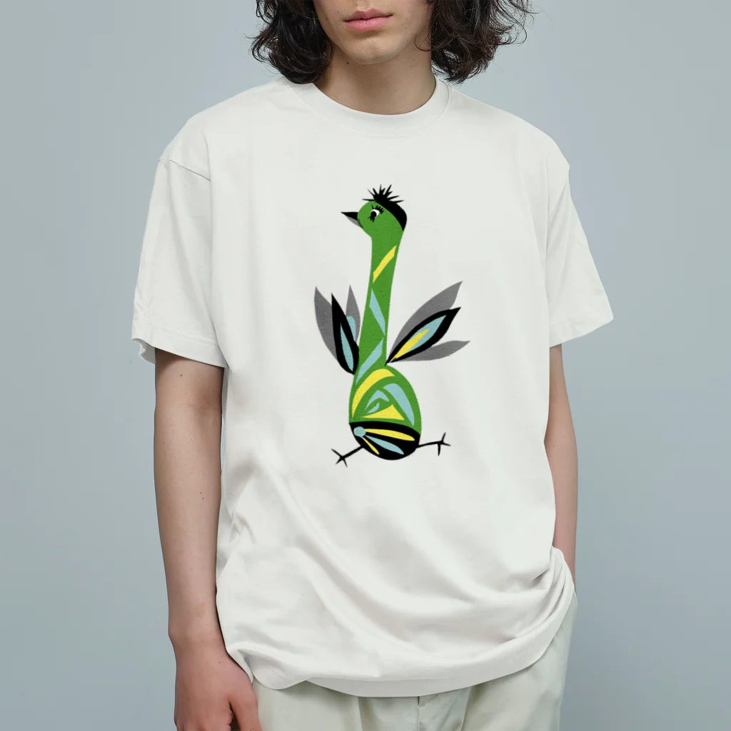 魚好きあつまれ！#かまととちゃん　#かまぼこママのトリトリ鳥くん Organic Cotton T-Shirt