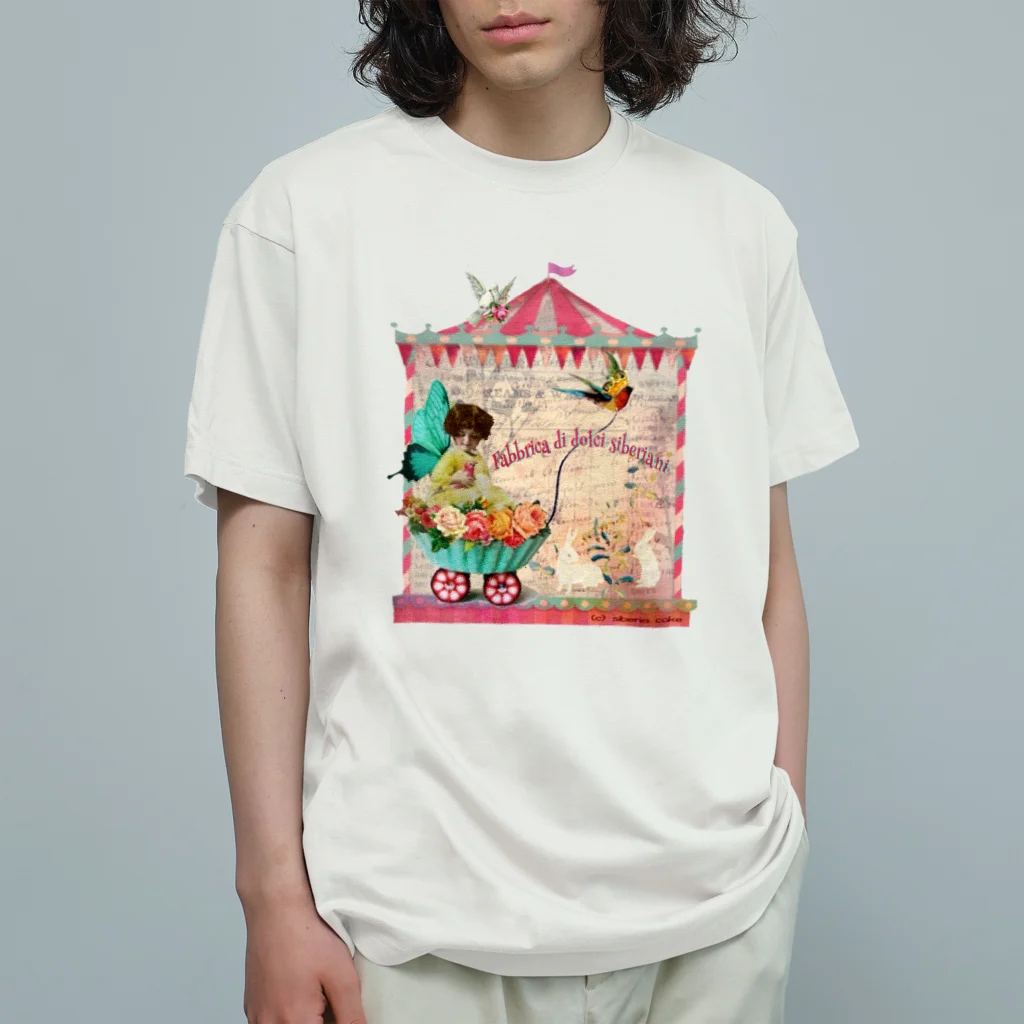 siberia cakeの妖精ちゃん 유기농 코튼 티셔츠