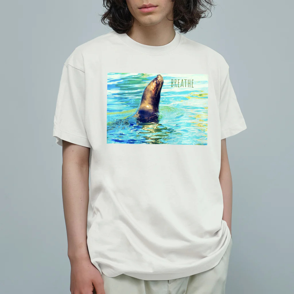 蛍石のbreathe オーガニックコットンTシャツ