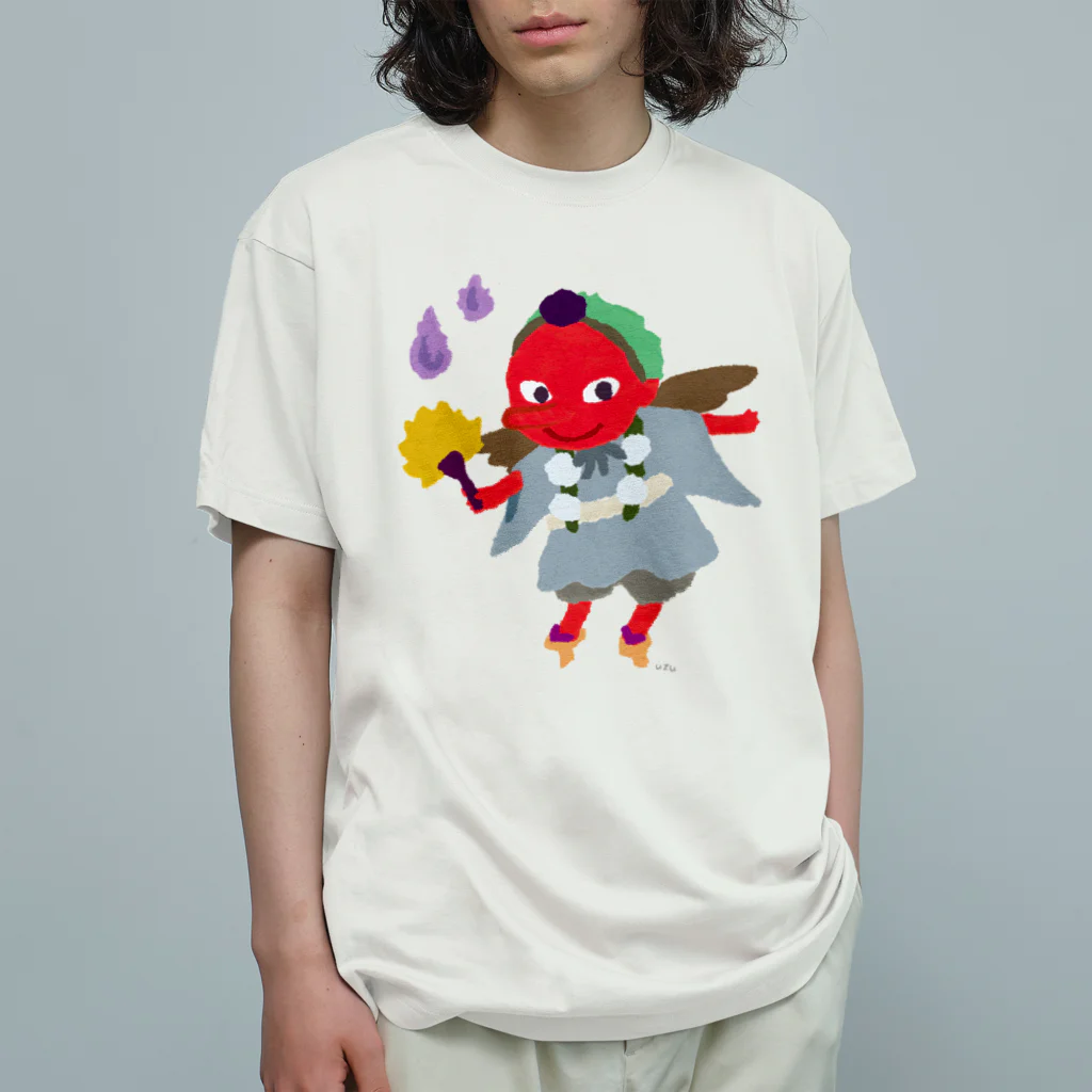 おばけ商店のおばけTシャツ＜でっかい天狗＞ Organic Cotton T-Shirt