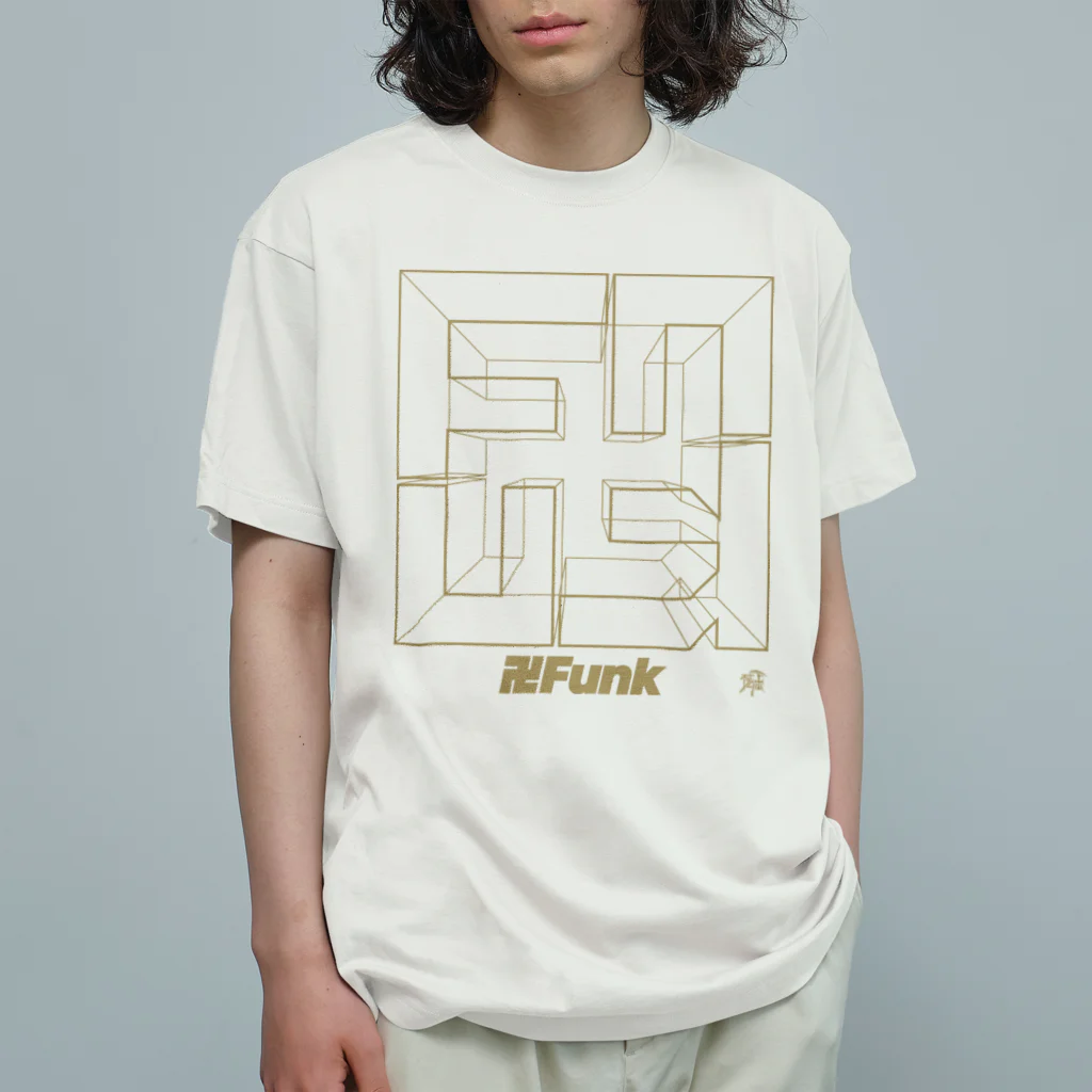 DEATHPOGRAPHYの卍FUNK LINE 1 GD オーガニックコットンTシャツ