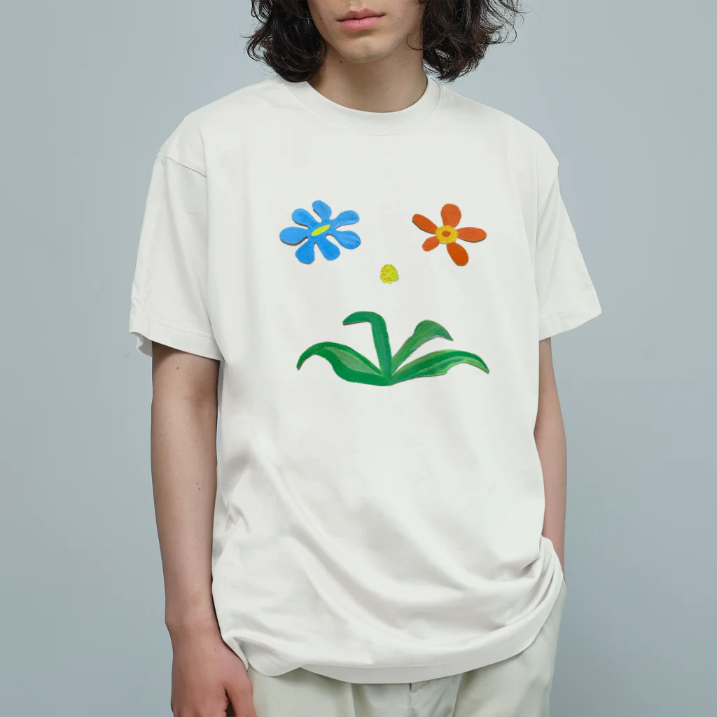 rabbit_costumeのお花のTシャツ Organic Cotton T-Shirt