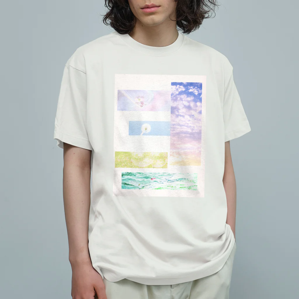 蛍石のブロック Organic Cotton T-Shirt