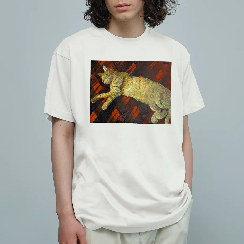 あおニャーマンののびのびだらーん Organic Cotton T-Shirt