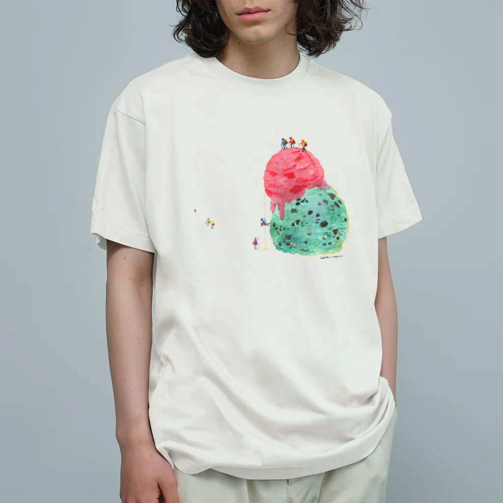 isshiki mayumiのアイスクリーム登山Tシャツ Organic Cotton T-Shirt