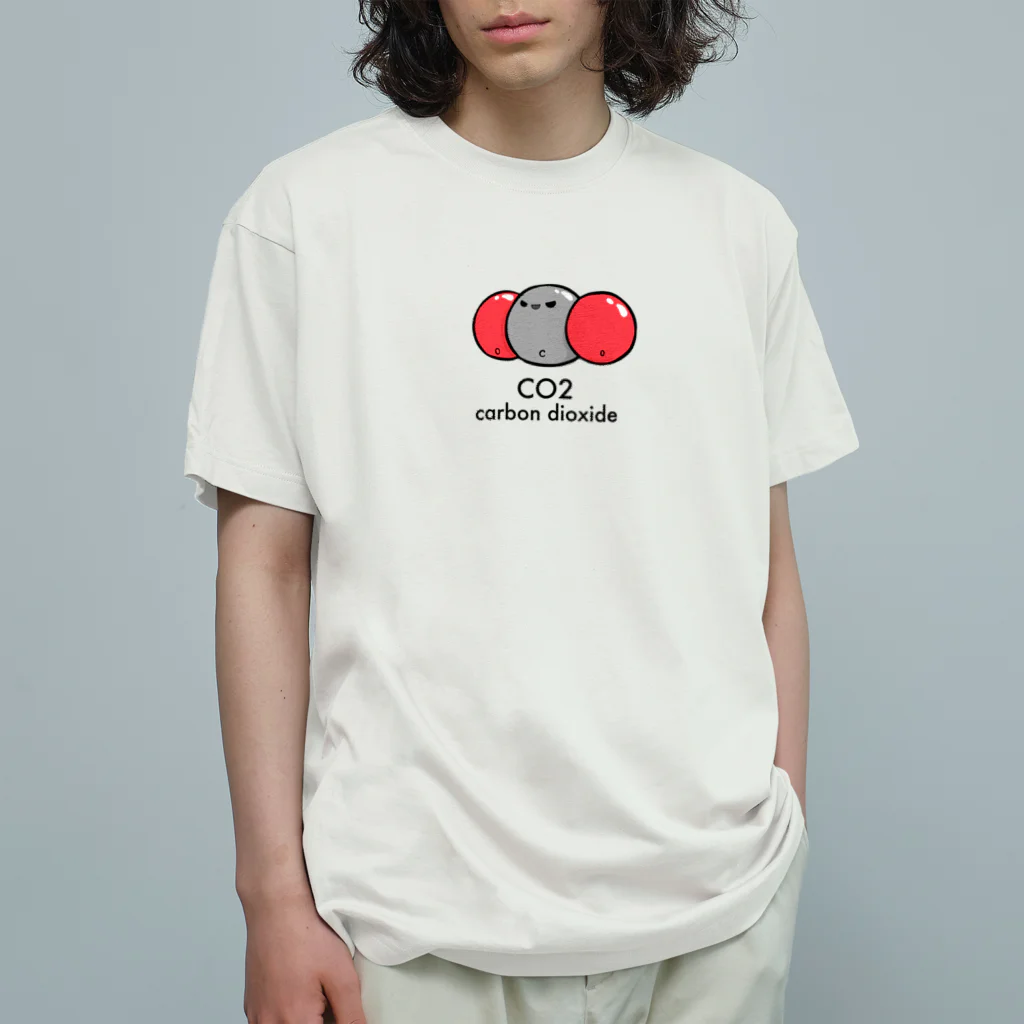 創作工房muccoの二酸化炭素 Organic Cotton T-Shirt