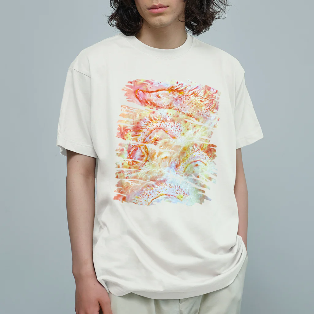 COULEUR PECOE（クルールペコ）のさくらいろの龍02 オーガニックコットンTシャツ