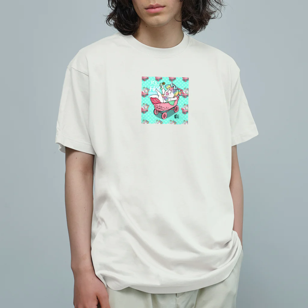 恋するビキニ muti_muti shop@yocchyamのロゴ違いバブ〜なよっちゃん‼️ Organic Cotton T-Shirt