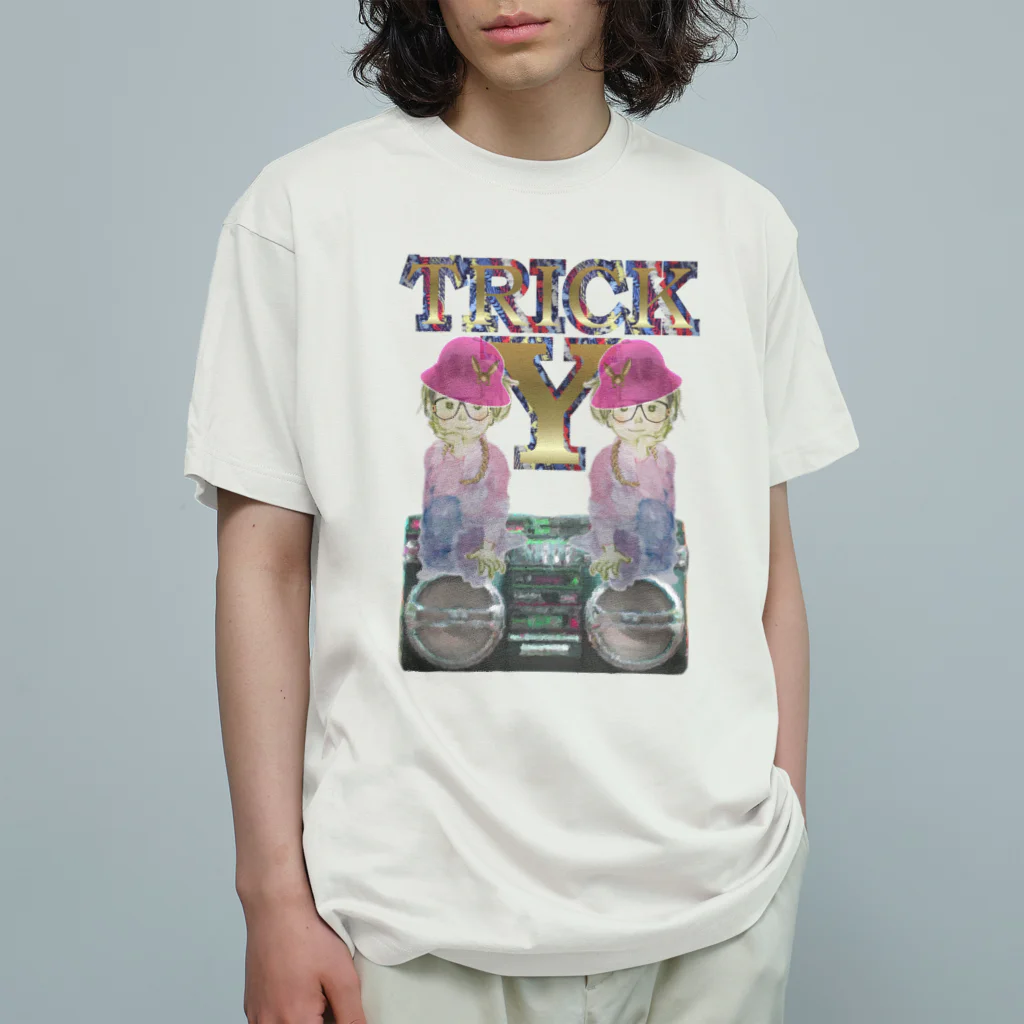 office SANGOLOWのTricky twinz Organic Cotton T-Shirt