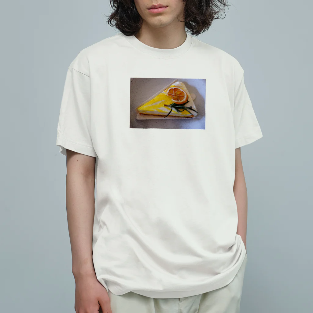 Photoのレモンケーキ オーガニックコットンTシャツ