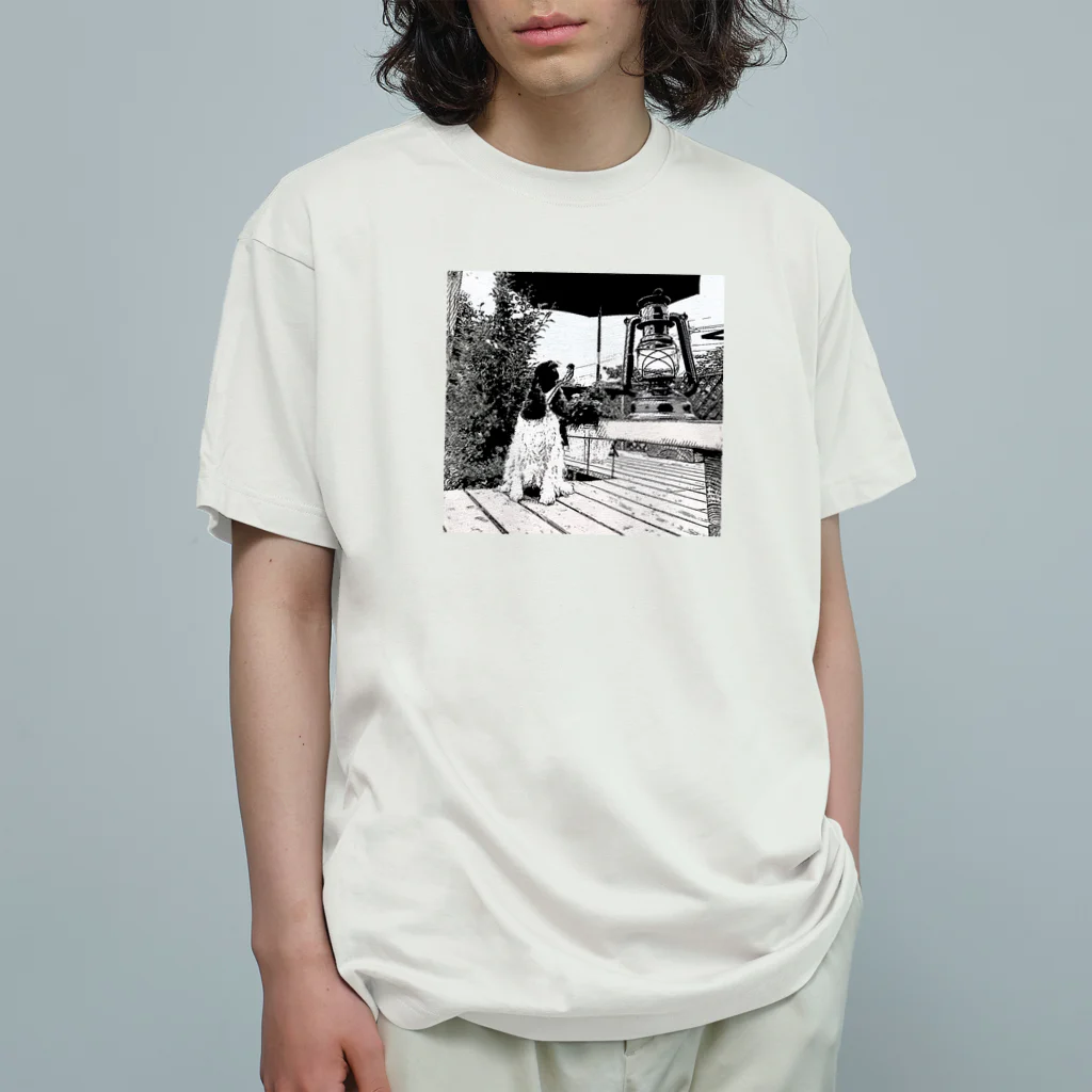 わんこと暮らそのランタンと犬 Organic Cotton T-Shirt