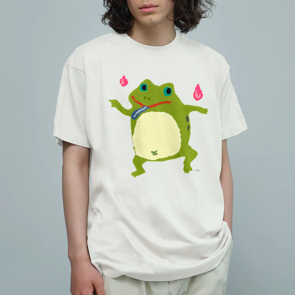 おばけ商店のおばけTシャツ＜でっかい大蝦蟇＞ Organic Cotton T-Shirt