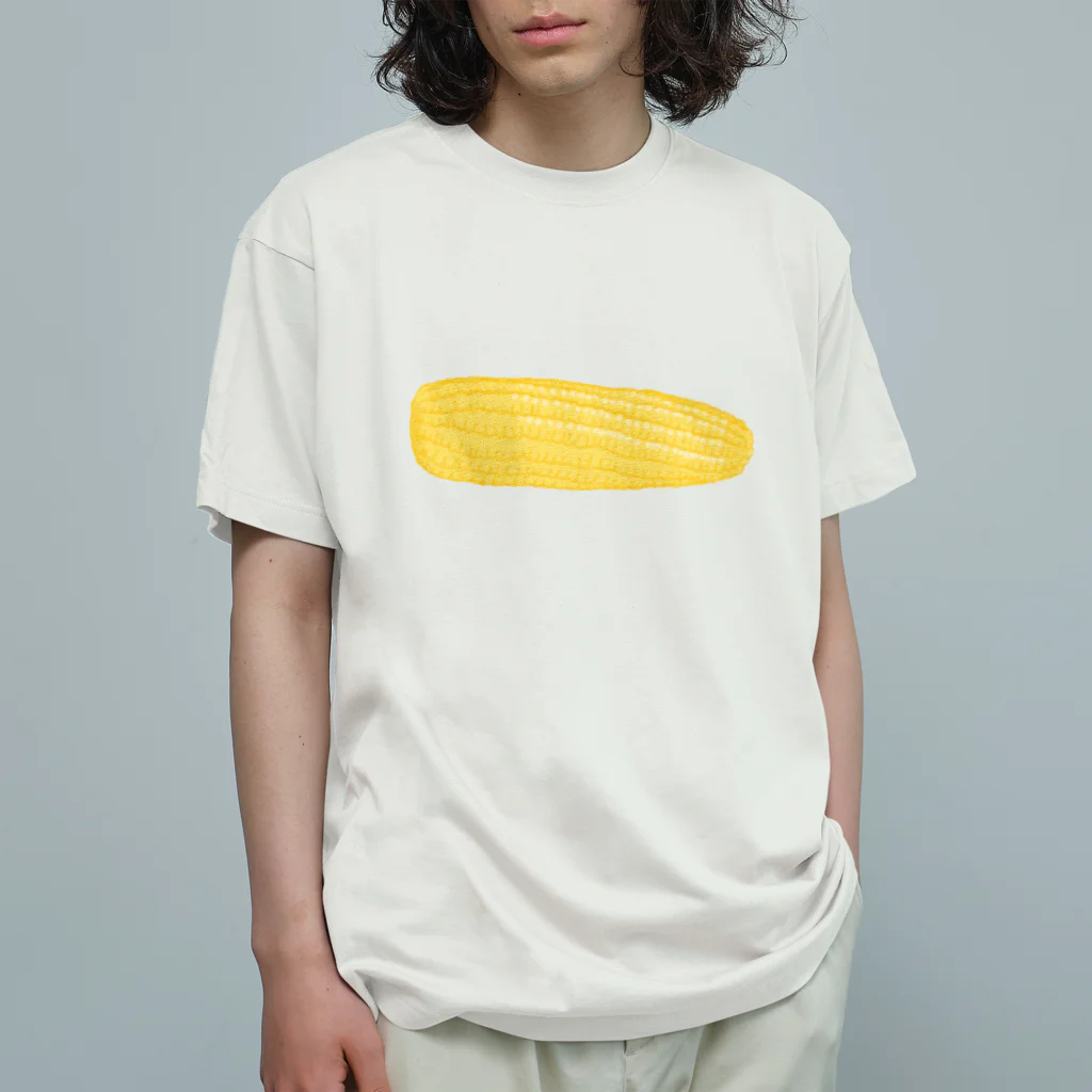 かえるのてぶくろのとうきび一本 Organic Cotton T-Shirt