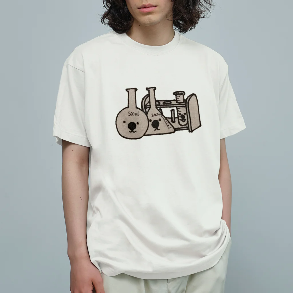 KAERU_officialの実験セット・ピッピちゃん オーガニックコットンTシャツ