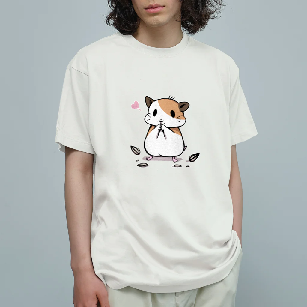 鼠兎はむ🐹のはむすたー(ノーマル) オーガニックコットンTシャツ