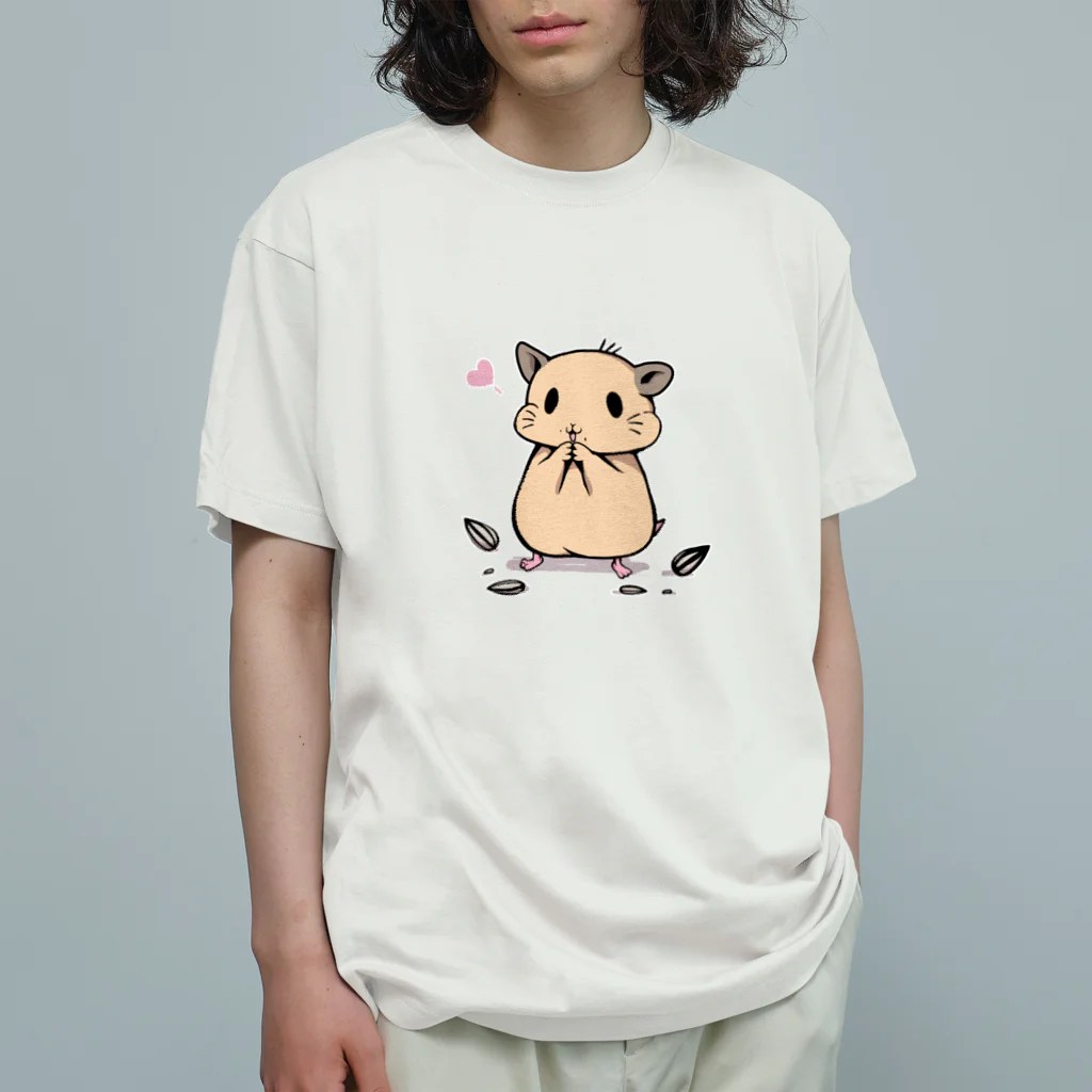 鼠兎はむ🐹のはむすたー(キンクマ) オーガニックコットンTシャツ