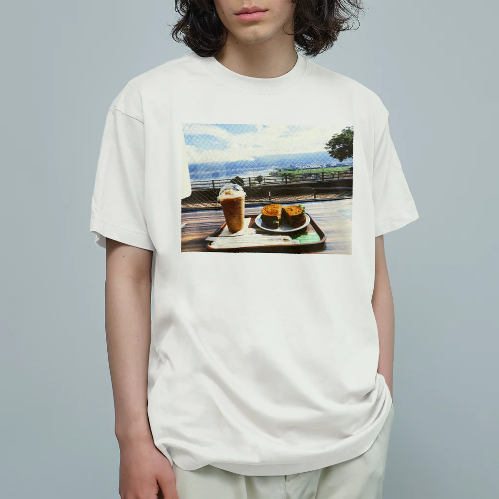 dailandの朝食と風景 オーガニックコットンTシャツ