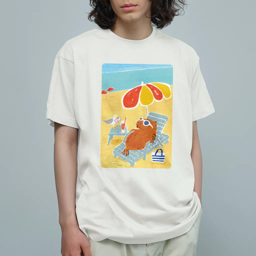 capybarashaのカピバラリゾート オーガニックコットンTシャツ