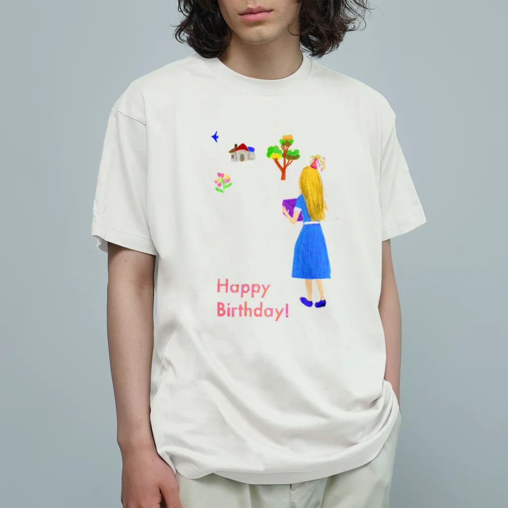 小川賀子のハッピーバースデー Organic Cotton T-Shirt