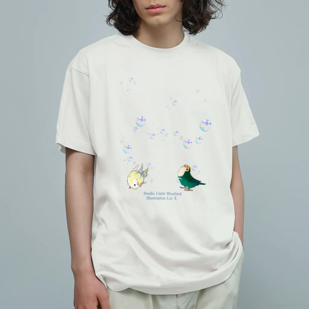 リズさんち🦜👶✨のシャボン玉りるせなちゃん Organic Cotton T-Shirt