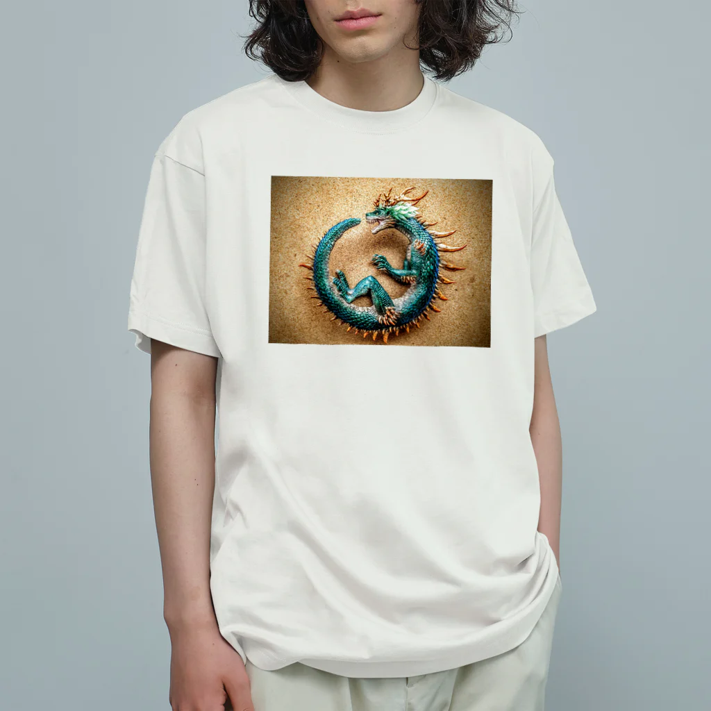 三の龍の龍の輪　wide Organic Cotton T-Shirt
