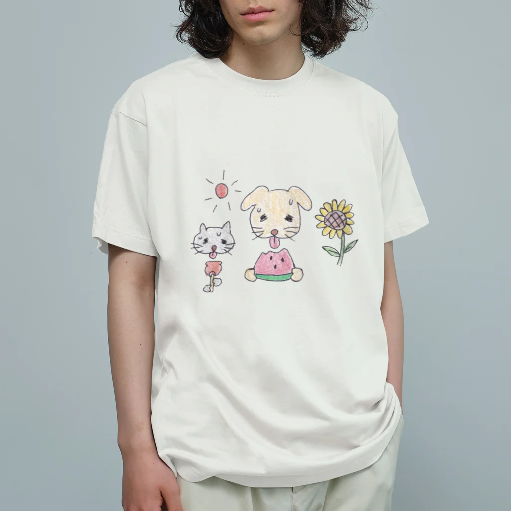 𝐄𝐁𝐈 𝐋'𝐈𝐌𝐈𝐍𝐀𝐋のすいか犬 Organic Cotton T-Shirt