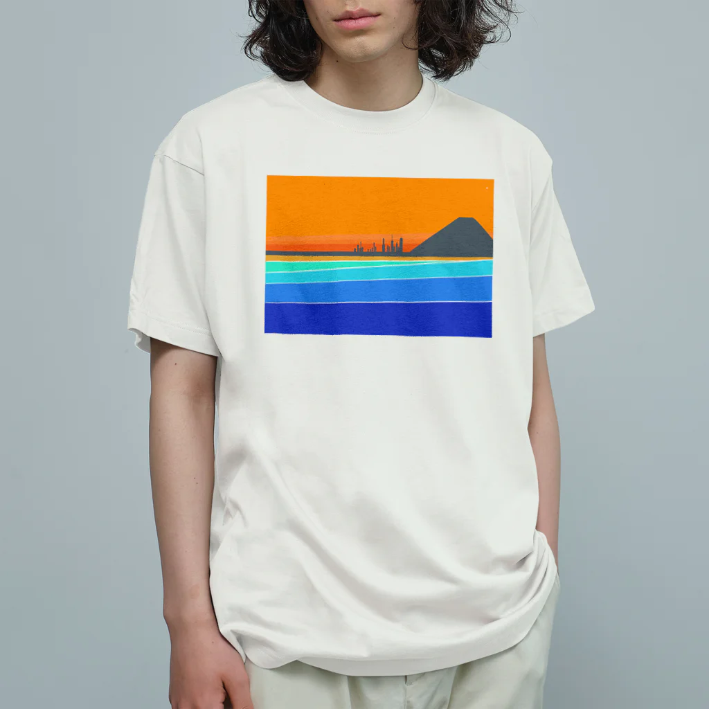 The-Standard のSunset beach オーガニックコットンTシャツ