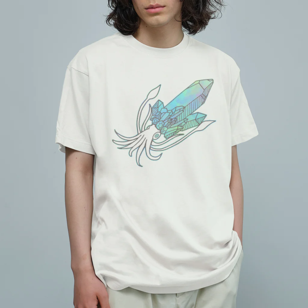 Sulﾐ☆(するみ)/Sul latoの鉱イカ【青】 Organic Cotton T-Shirt