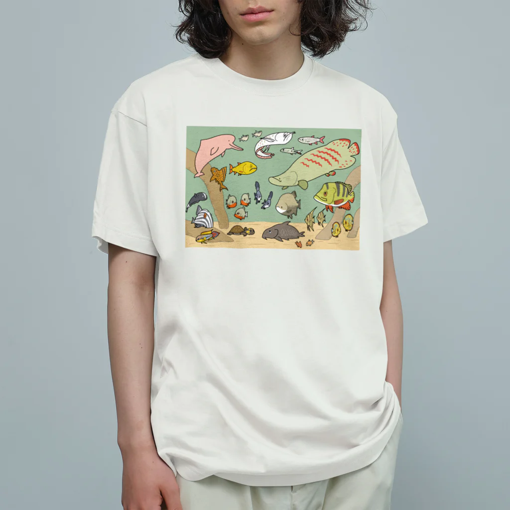 幻想水系branch　byいずもり・ようのAMAZONIA オーガニックコットンTシャツ