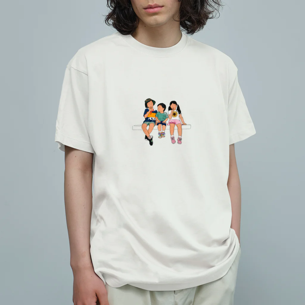 K1daddyのなかよしこよし オーガニックコットンTシャツ