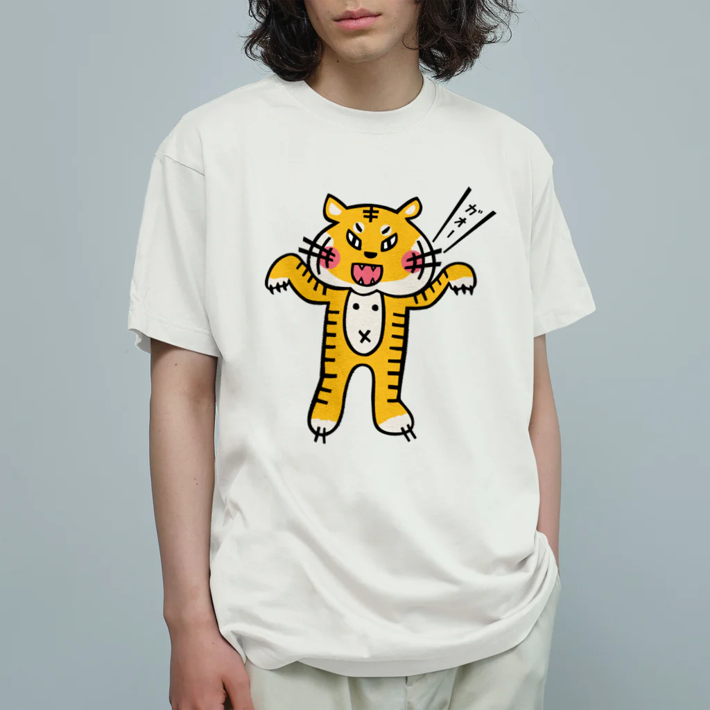 okamemonoの寅 オーガニックコットンTシャツ