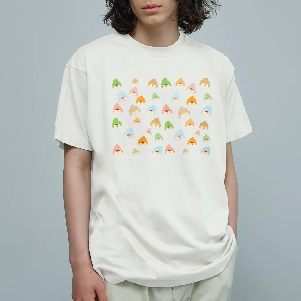 オーパルとレモンの木のカラフルご不浄くん オーガニックコットンTシャツ