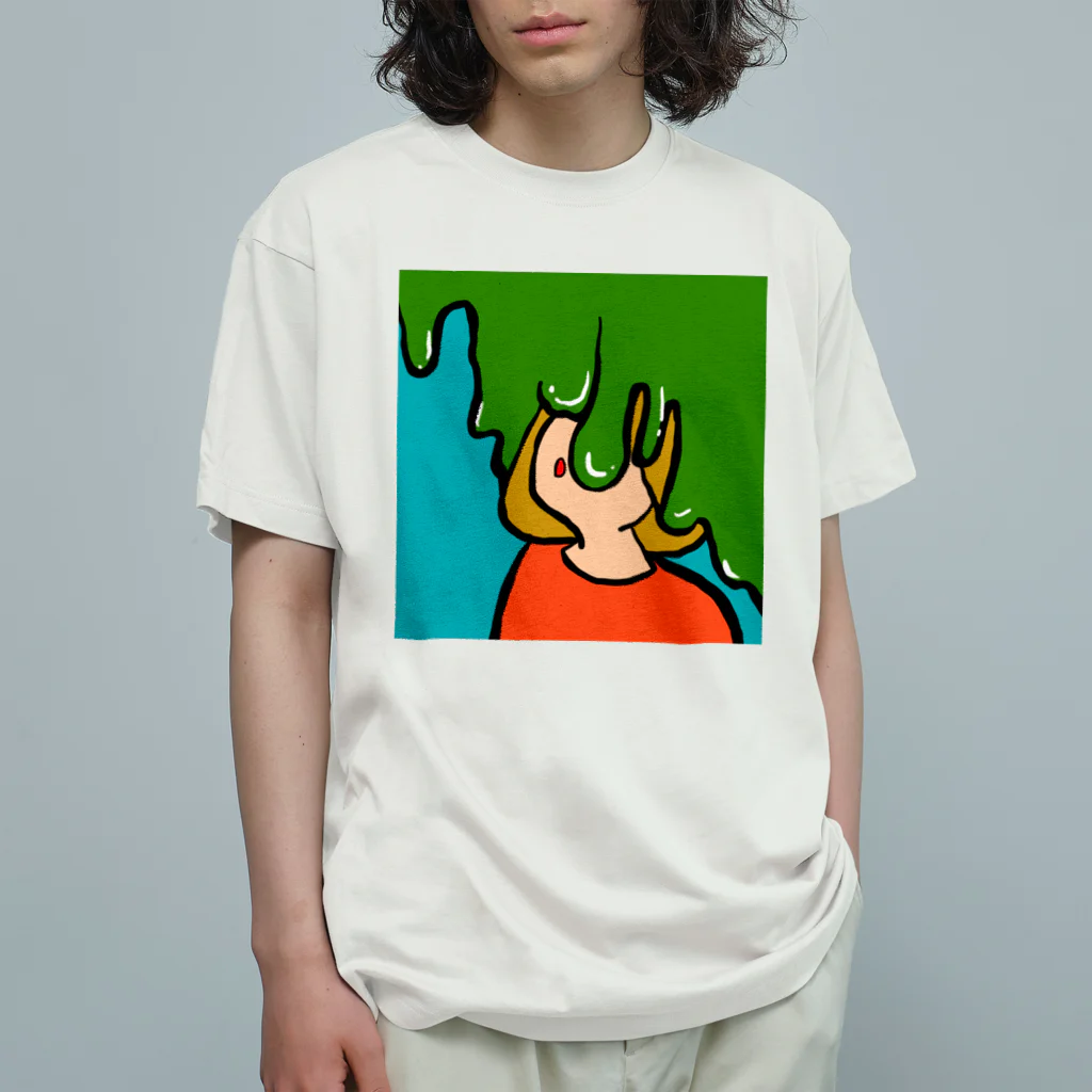 群馬非公認キャラクターの感情 유기농 코튼 티셔츠