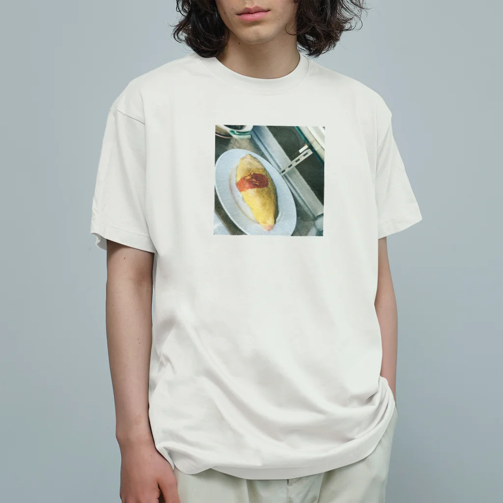 焼売の叩き売りのオムライチュナ~🥟 オーガニックコットンTシャツ
