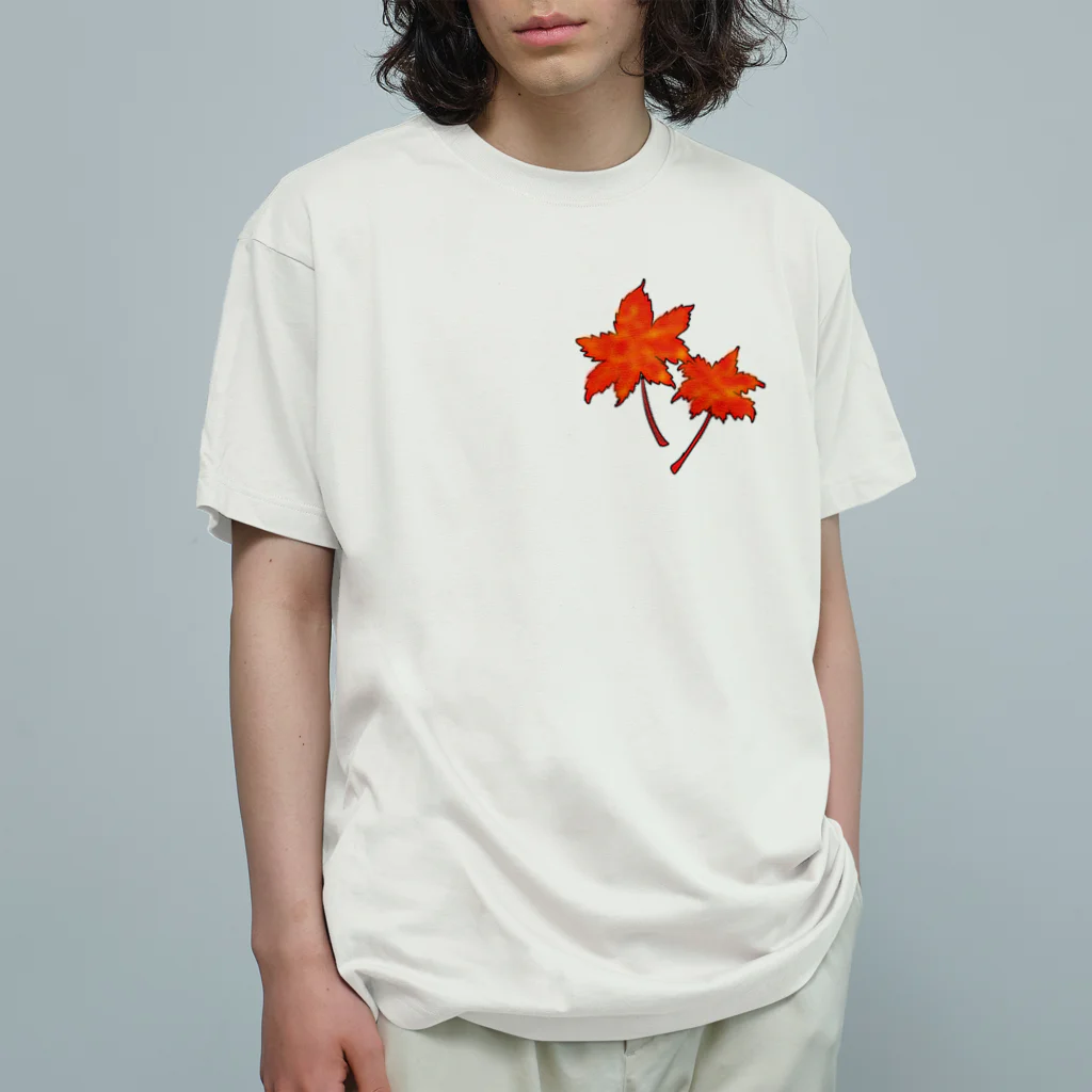 それいゆの紅葉 オーガニックコットンTシャツ